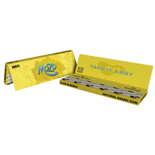 Bongchie Mozo 1 1/4th Size White Rolling Paper – Bleached, Ultra-Thin, and Perfect for a Smooth Smoke