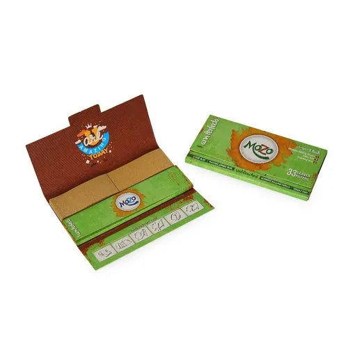 Bongchie Mozo Brown – The Ultimate 3-in-1 Kit | Rolling Paper with Filters & Crushing Tray