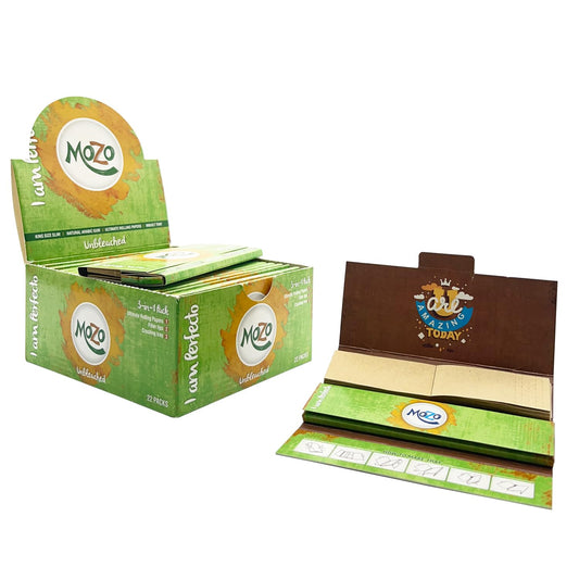 Bongchie Mozo Brown – The Ultimate 3-in-1 Kit | Rolling Paper with Filters & Crushing Tray