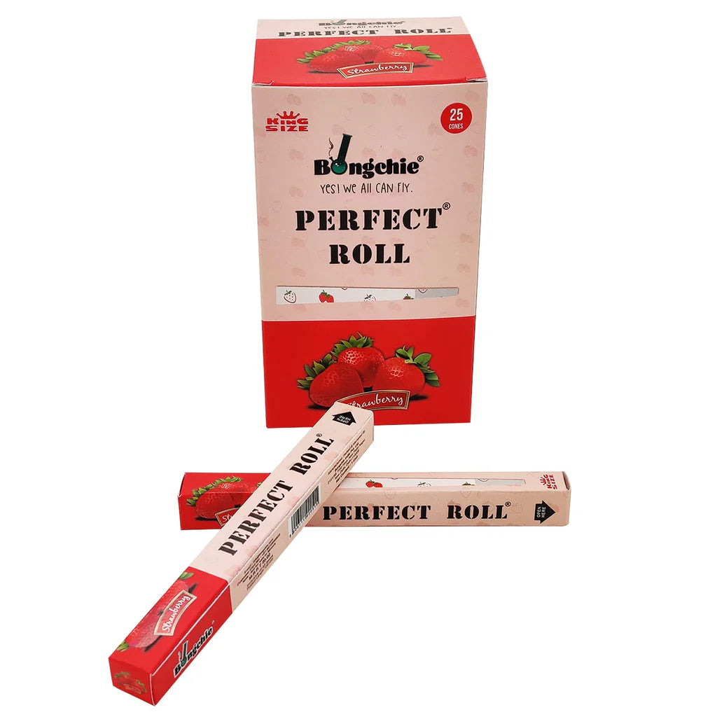 Bongchie Perfect Roll – Strawberry Flavored Pre-Rolled Cones for a Smooth, Premium Experience