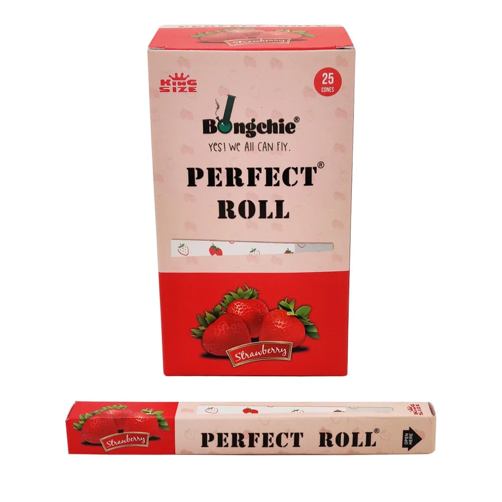 Bongchie Perfect Roll – Strawberry Flavored Pre-Rolled Cones for a Smooth, Premium Experience