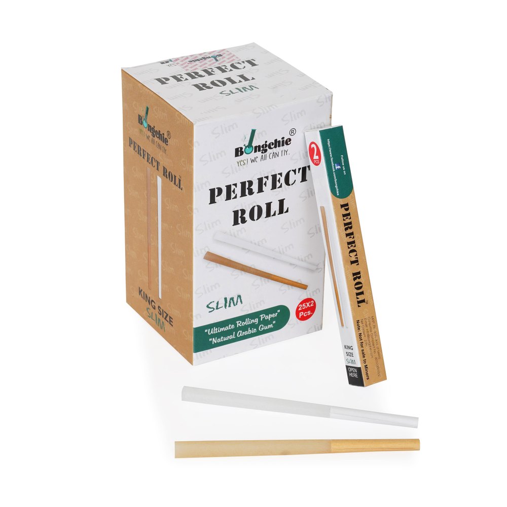 Bongchie Perfect Roll – Slim Bleached & Unbleached Pre-Rolled Cones for a Smooth Smoking Experience