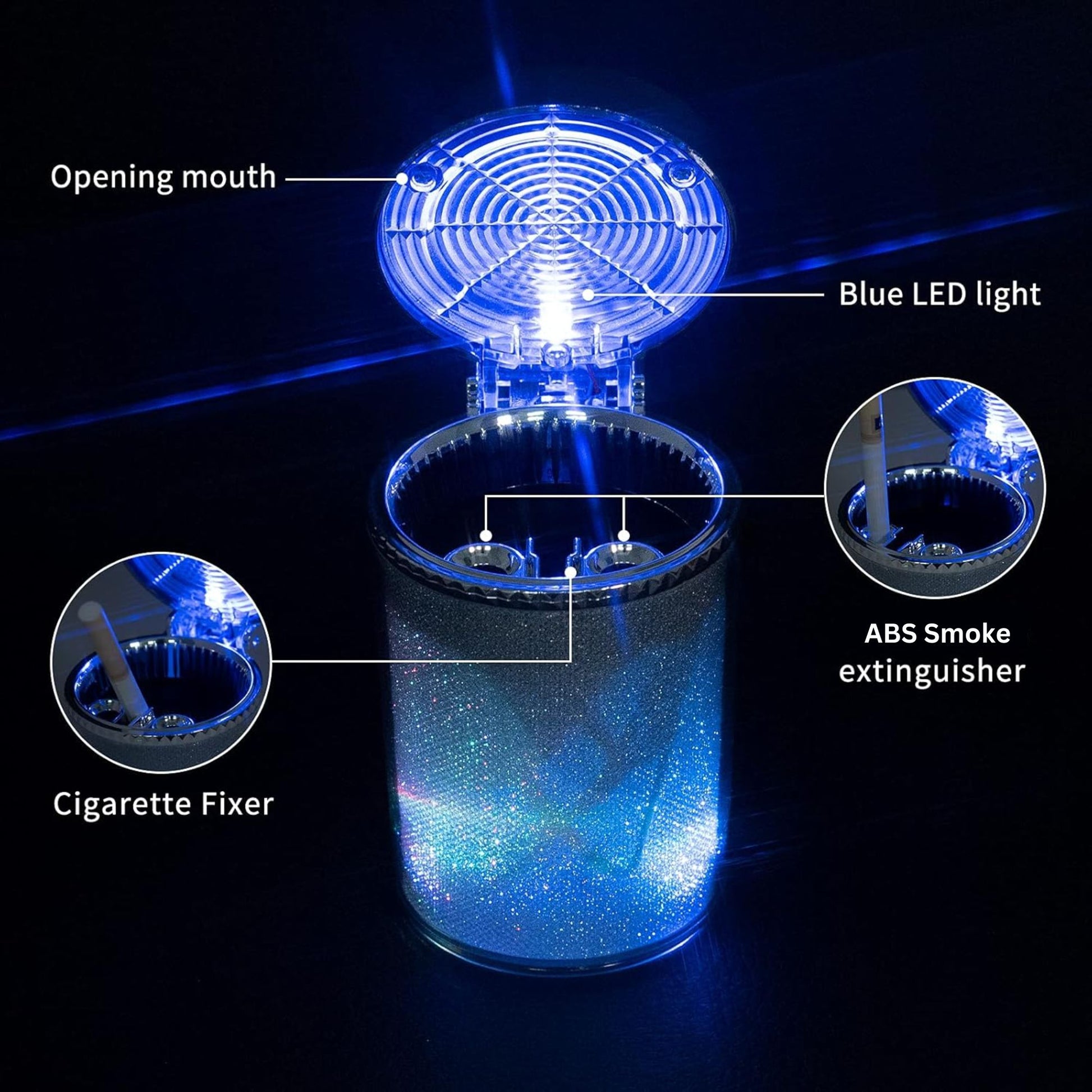 Car Ashtray With Led Lights