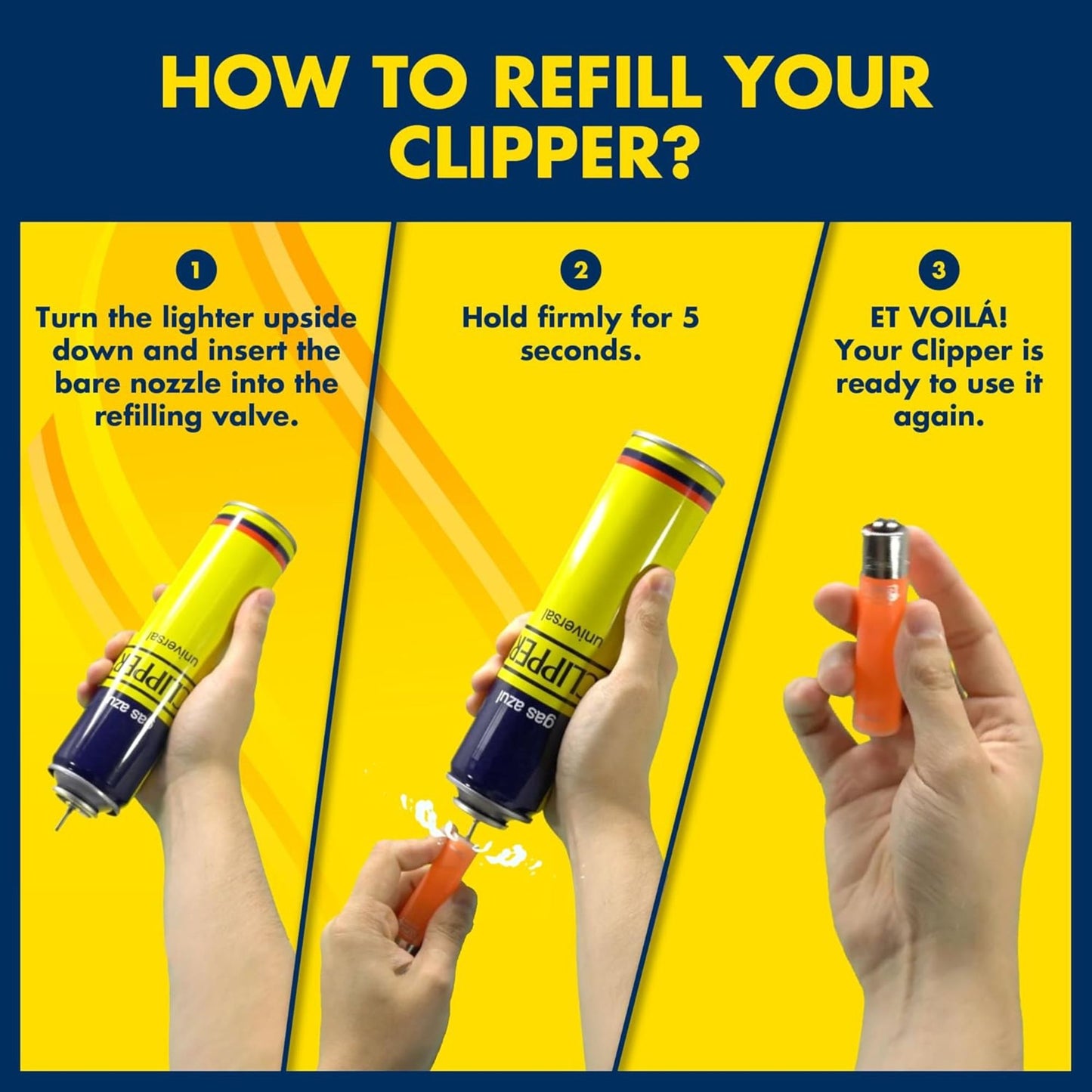 CLIPPER Universal Lighter Gas Refill - 100ml