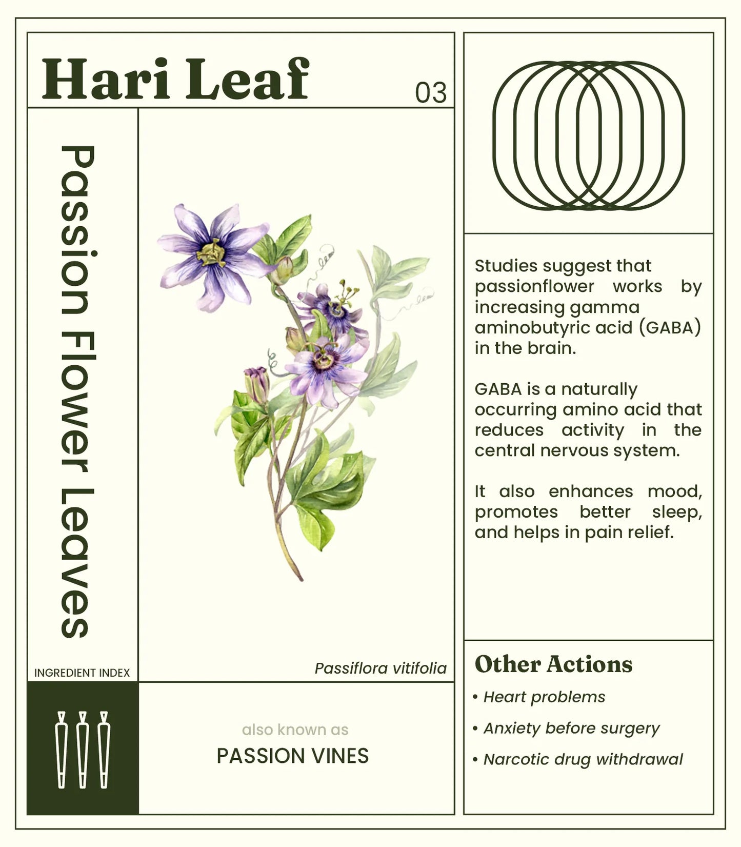 Hari Leaf Calm Blend Herb -Passion Flower