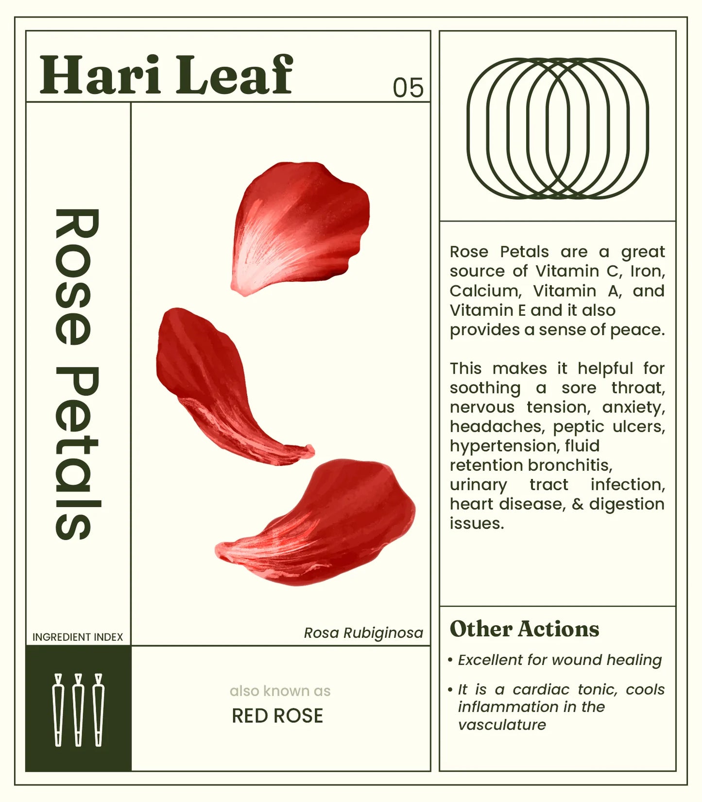 Hari Leaf Calm Blend Herb -Rose Petals