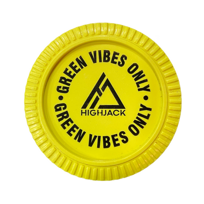 Highjack Green Vibes Only Grinder Yellow