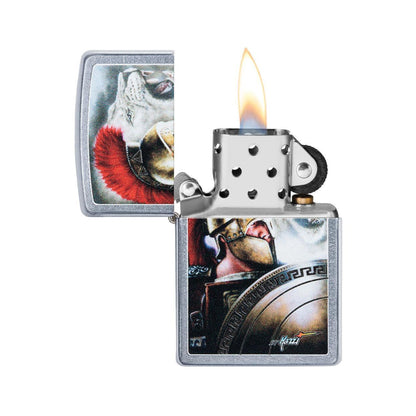 ORIGINAL ZIPPO MAZZI SPARTAN WARRIOR POCKET LIGHTER