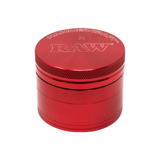 Hammercraft x RAW 4-Piece Grinders - Red