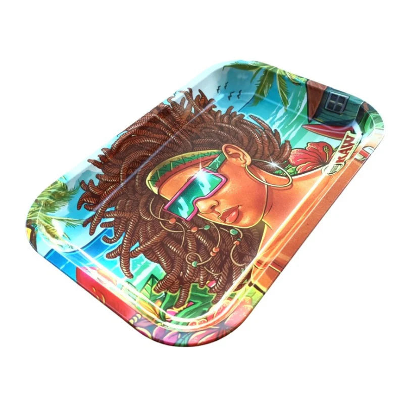 RAW BRAZIL Metal Rolling Tray - Small - 3RD EDITION