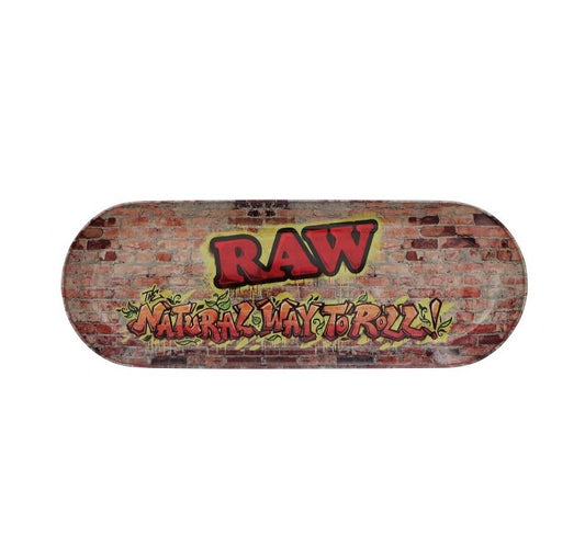 RAW Metal Skate Deck Rolling Tray - Graffiti 3