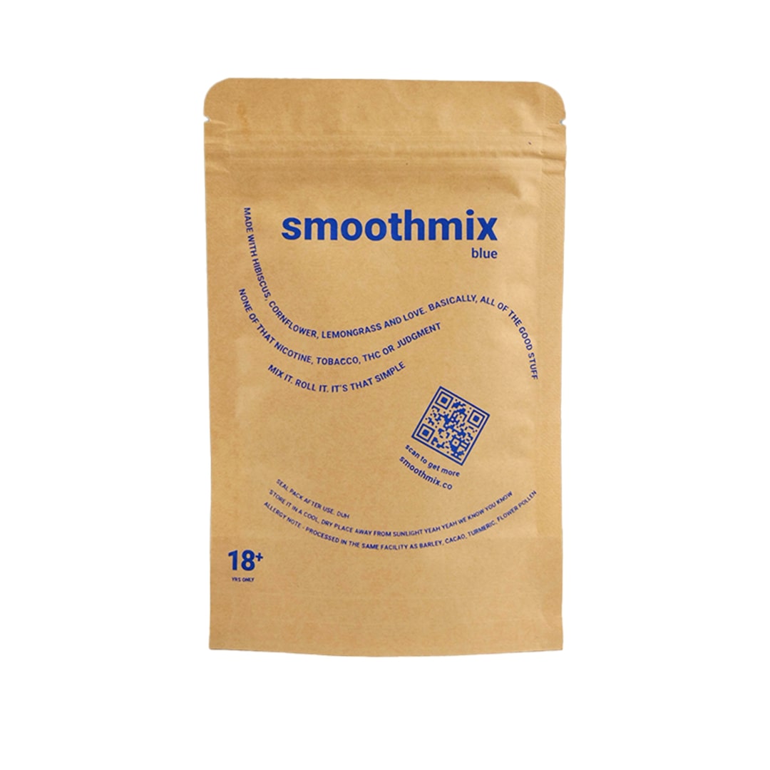 SMOOTHMIX BLUE Herbal Smoking Blend 20g_Back