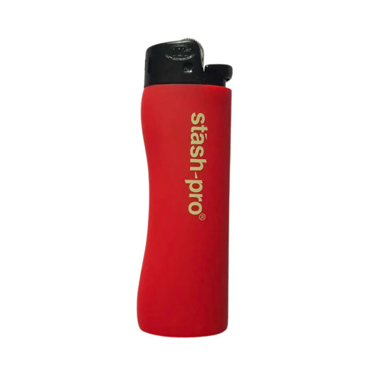 Stash-Pro Matte Finish Pocket Lighter - Red