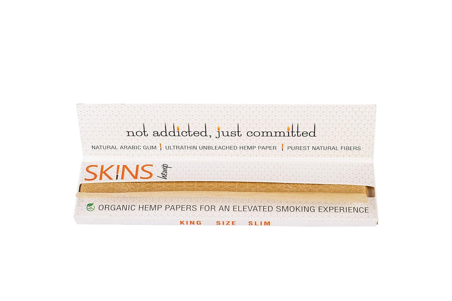 SKINS King Size Slim Hemp Rolling Papers - Full Box