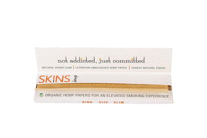 SKINS King Size Slim Hemp Rolling Papers - Full Box