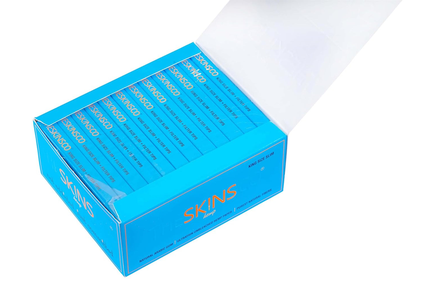 SKINS Hemp Rolling Papers with Tips - Full Box