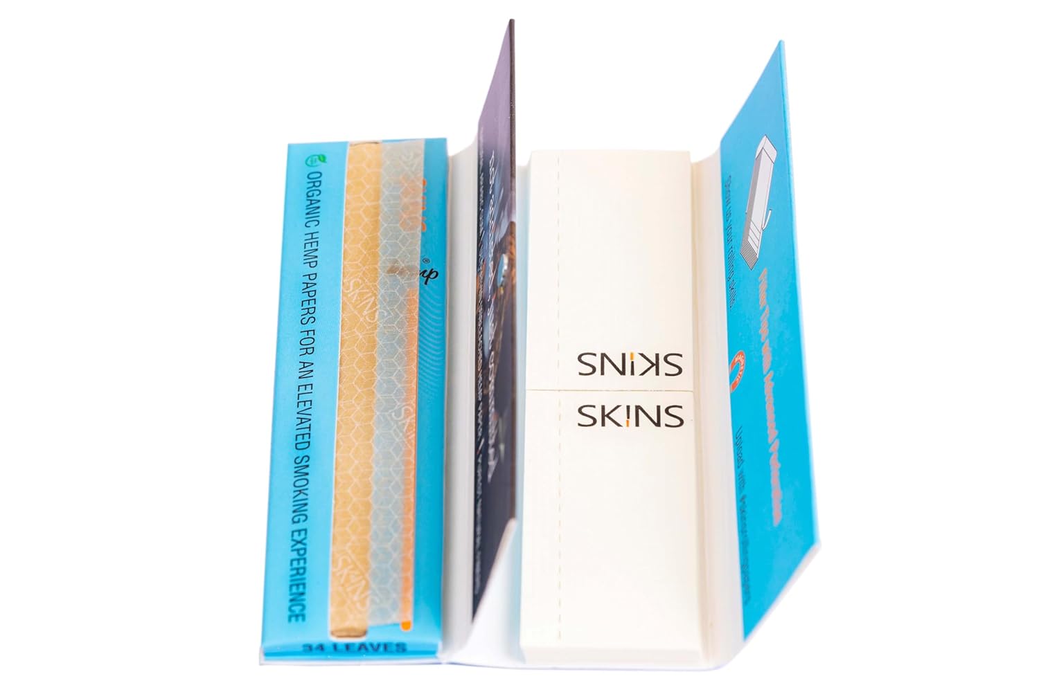 SKINS Hemp Rolling Papers with Tips - Full Box