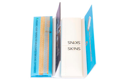 SKINS Hemp Rolling Papers with Tips - Full Box