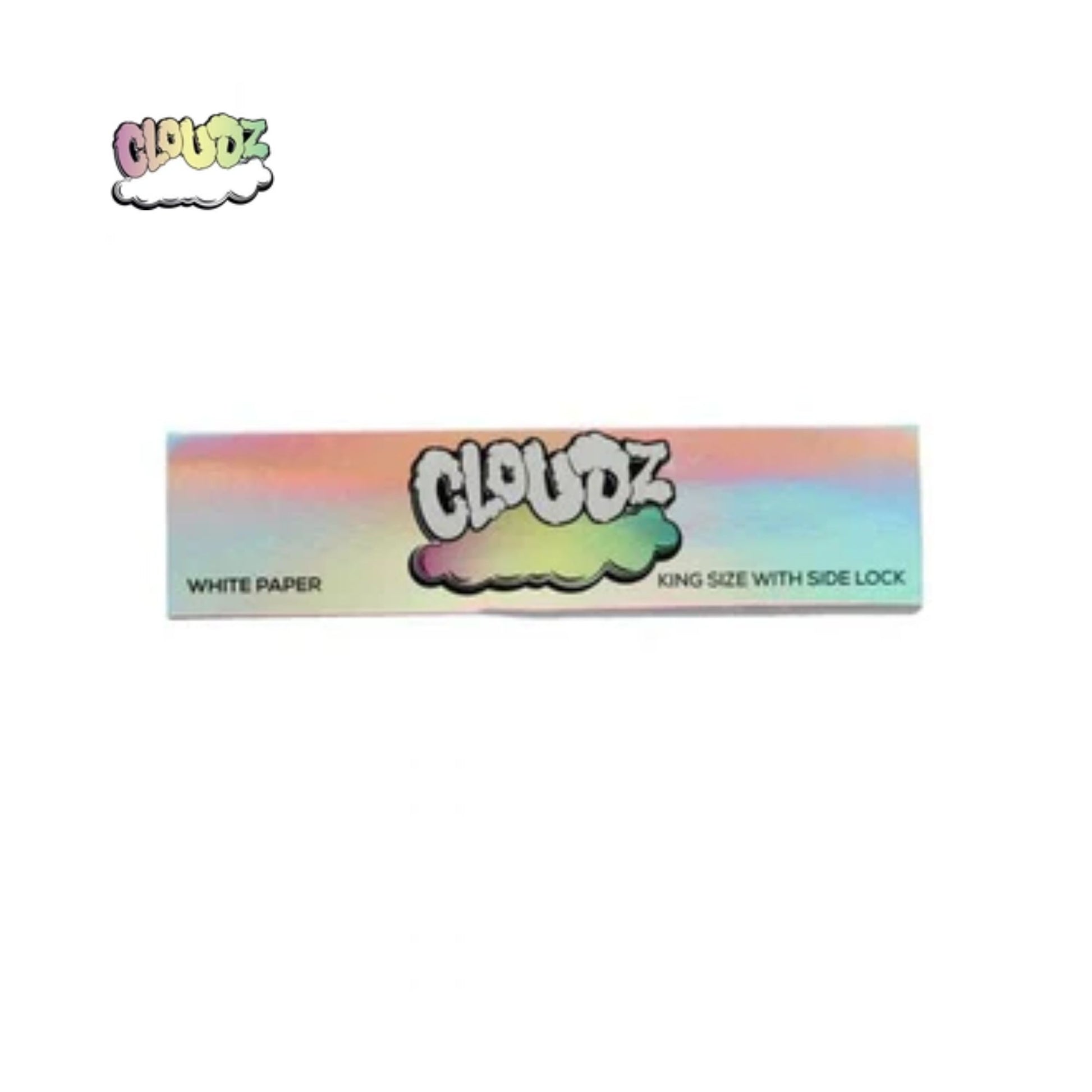 CLOUDZ King Size Slim Rolling Paper With Tips - White