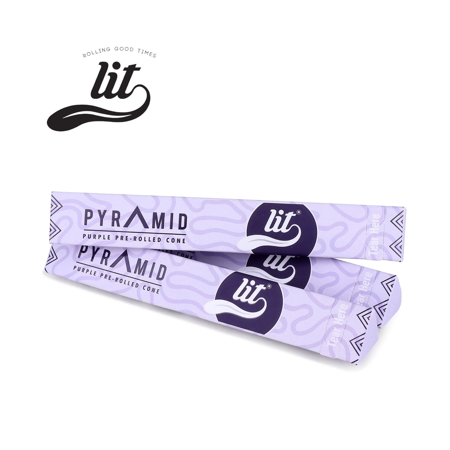 LIT Pyramid Purple Pre-Rolled Cone