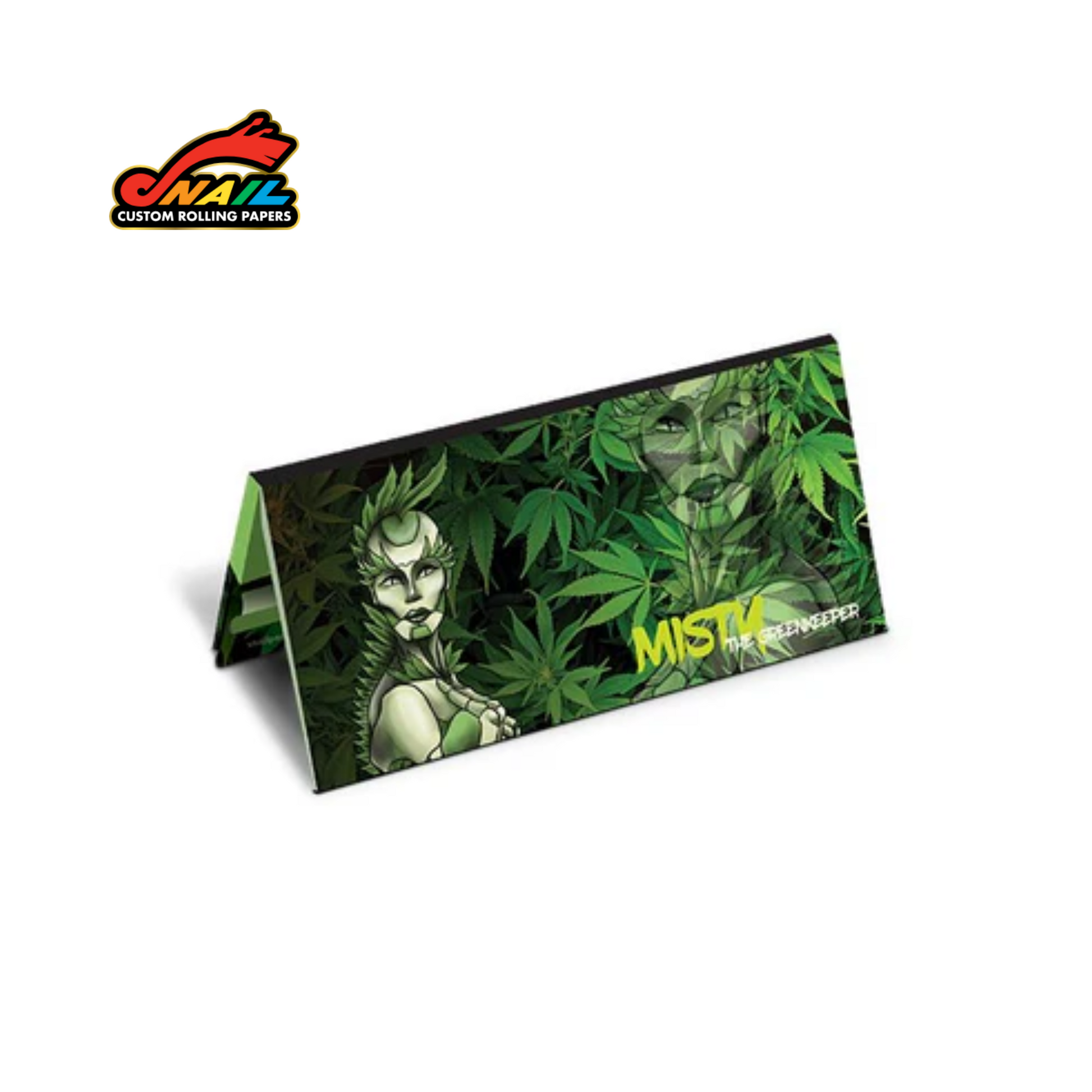 SNAIL King Size Green Rolling Papers with Tips - Cannaklan Collection