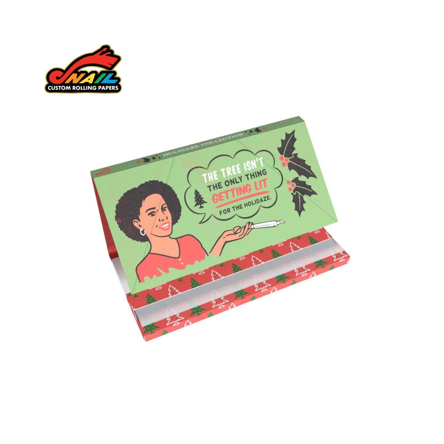 SNAIL King Size Rolling Papers with Tips - Holidaze (Retro) Collection