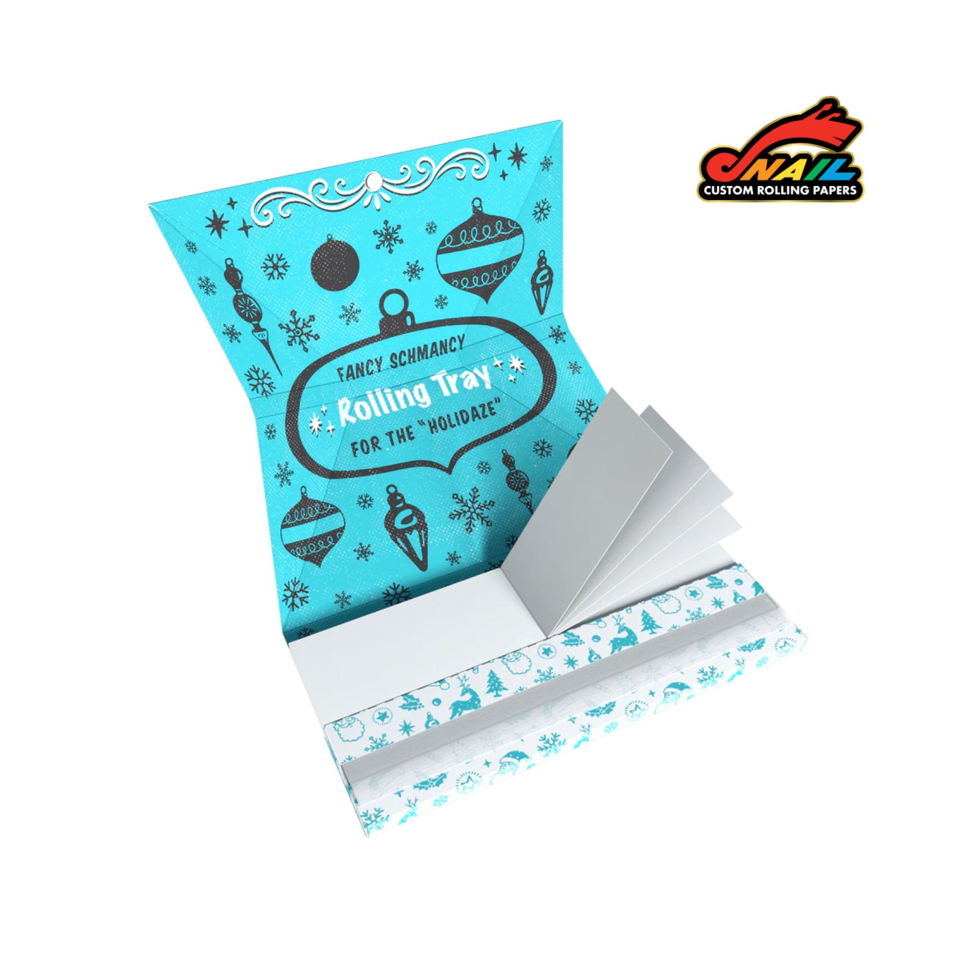 SNAIL King Size Rolling Papers with Tips - Holidaze (Retro) Collection