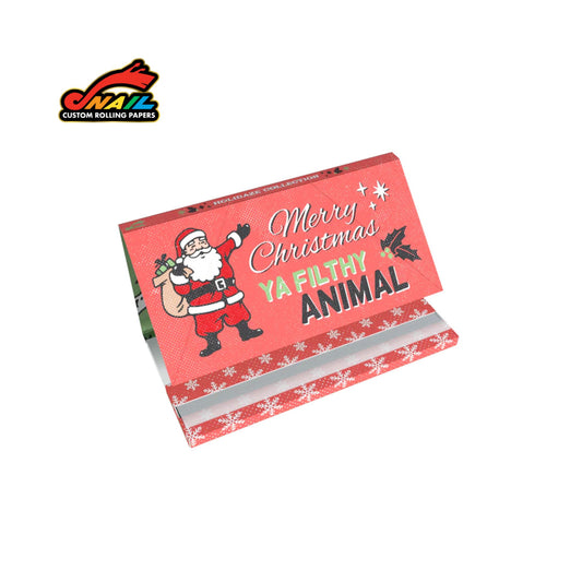 SNAIL King Size Rolling Papers with Tips - Holidaze (Retro) Collection