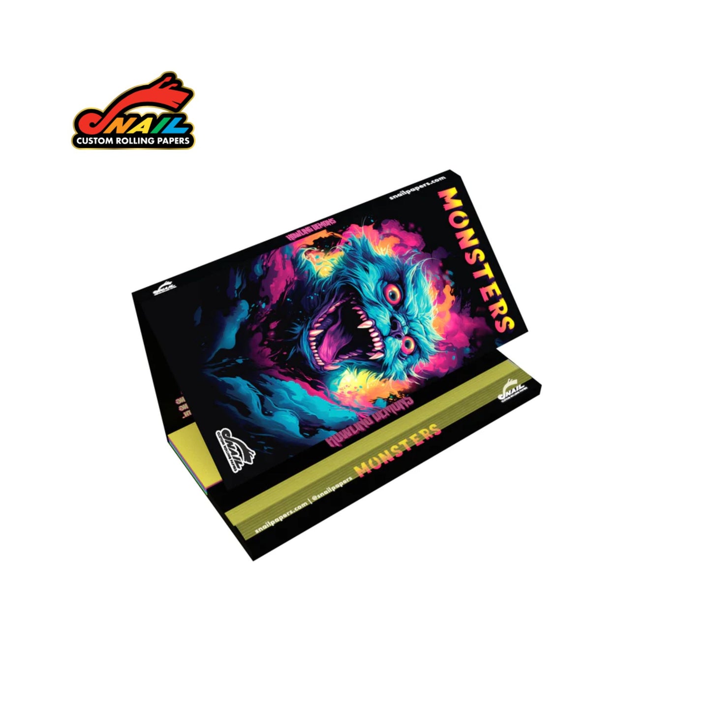 SNAIL King Size Rolling Papers with Tips - Monsters Collection