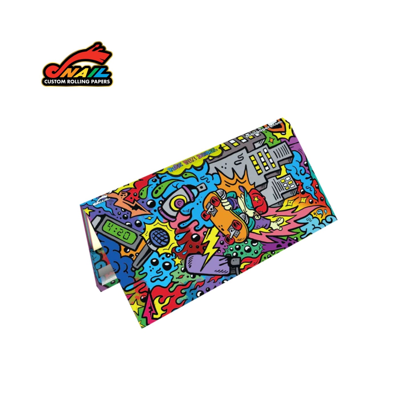 SNAIL King Size Rolling Papers with Tips - Pure Fun Doodle Collection