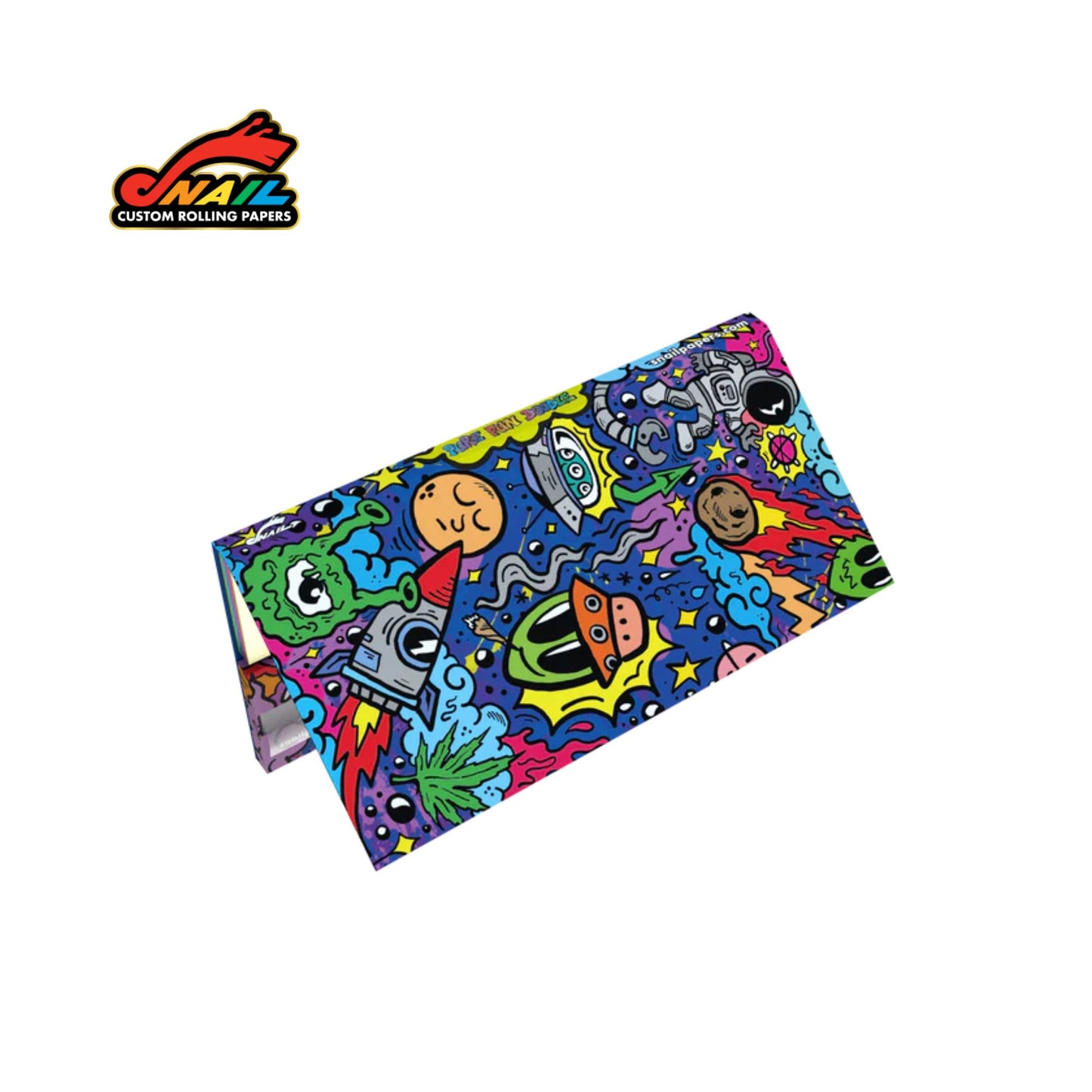 SNAIL King Size Rolling Papers with Tips - Pure Fun Doodle Collection