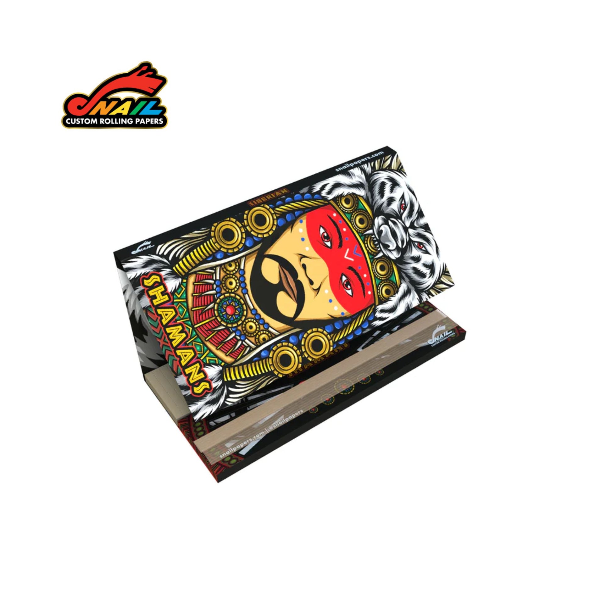 SNAIL King Size Rolling Papers with Tips - Shamans Collection