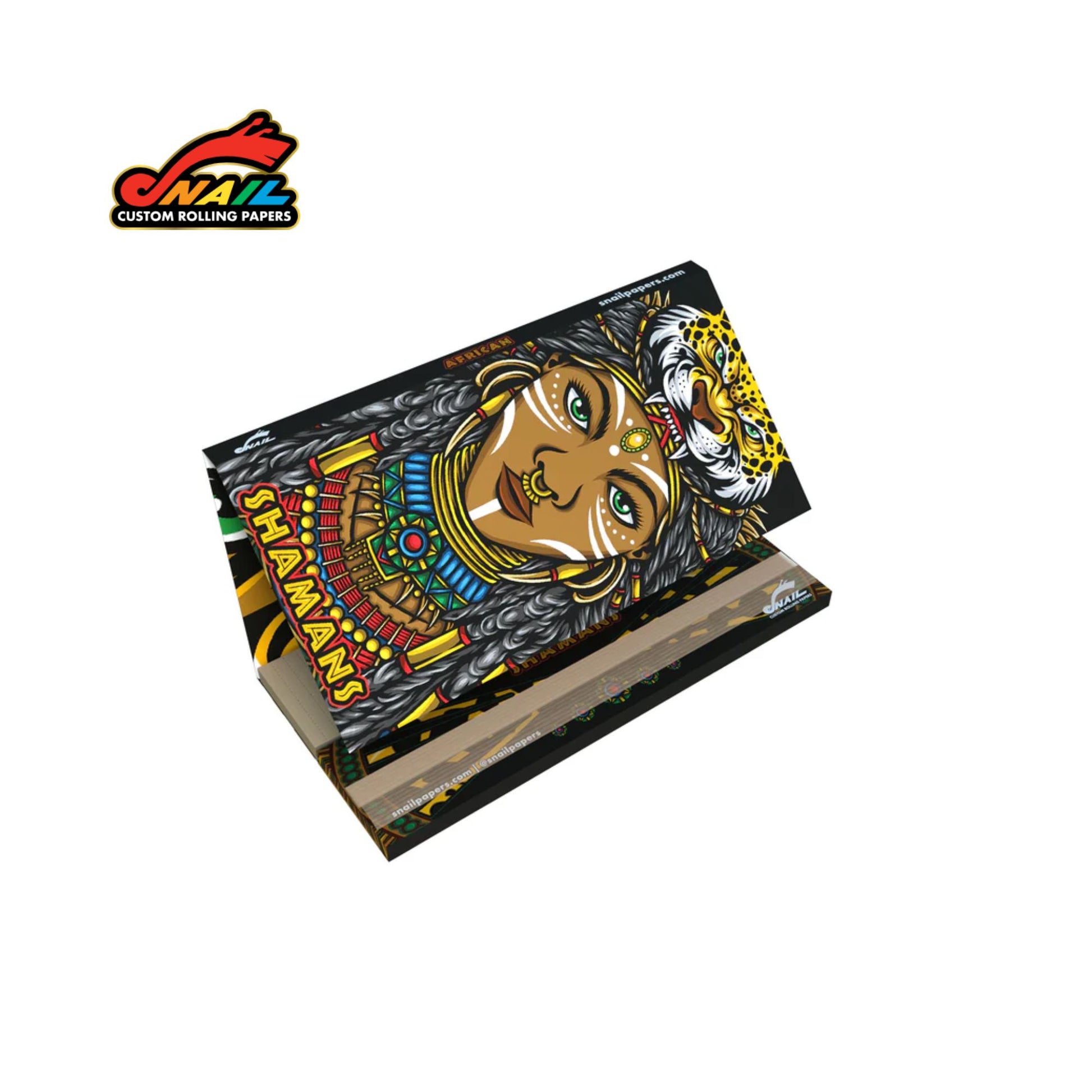 SNAIL King Size Rolling Papers with Tips - Shamans Collection