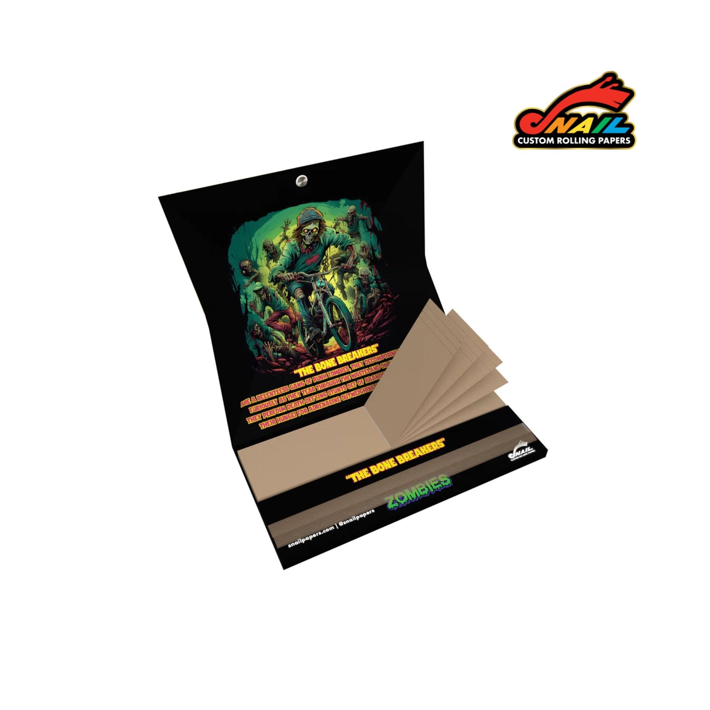 SNAIL King Size Rolling Papers with Tips - Zombies Collection