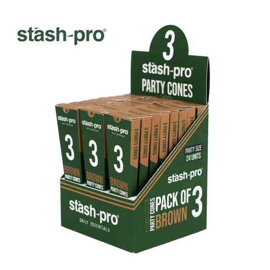 Stash-Pro Party Cones - Brown