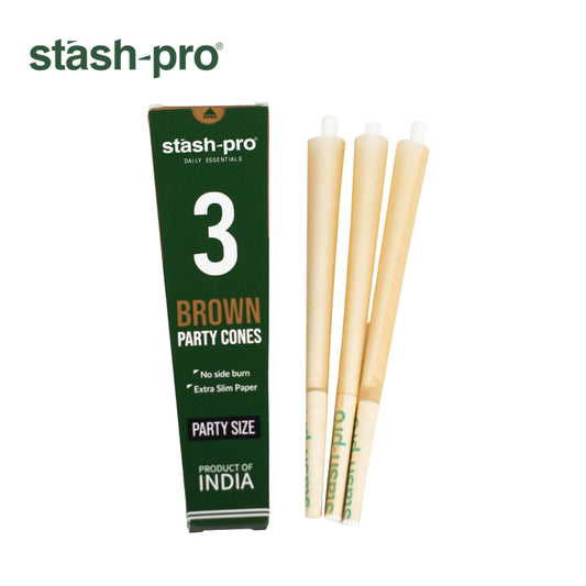 Stash-Pro Party Cones - Brown