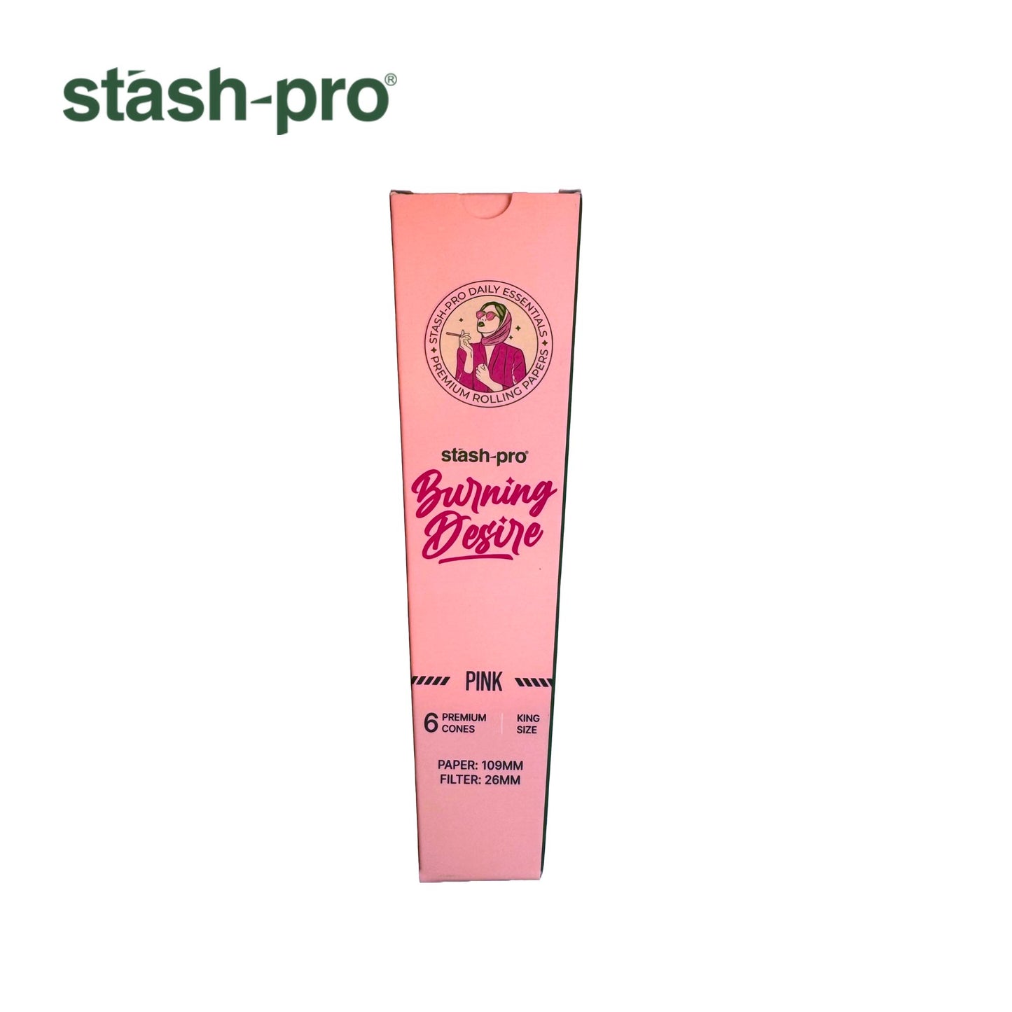 Stash-Pro Burring Desire Pink Cones - Pack of 6