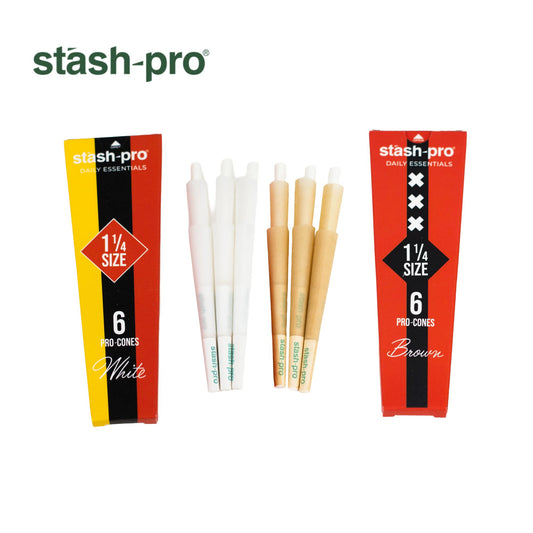 Stash-Pro 1 ¼ Size Pre-Rolled Cones - Pack of 6