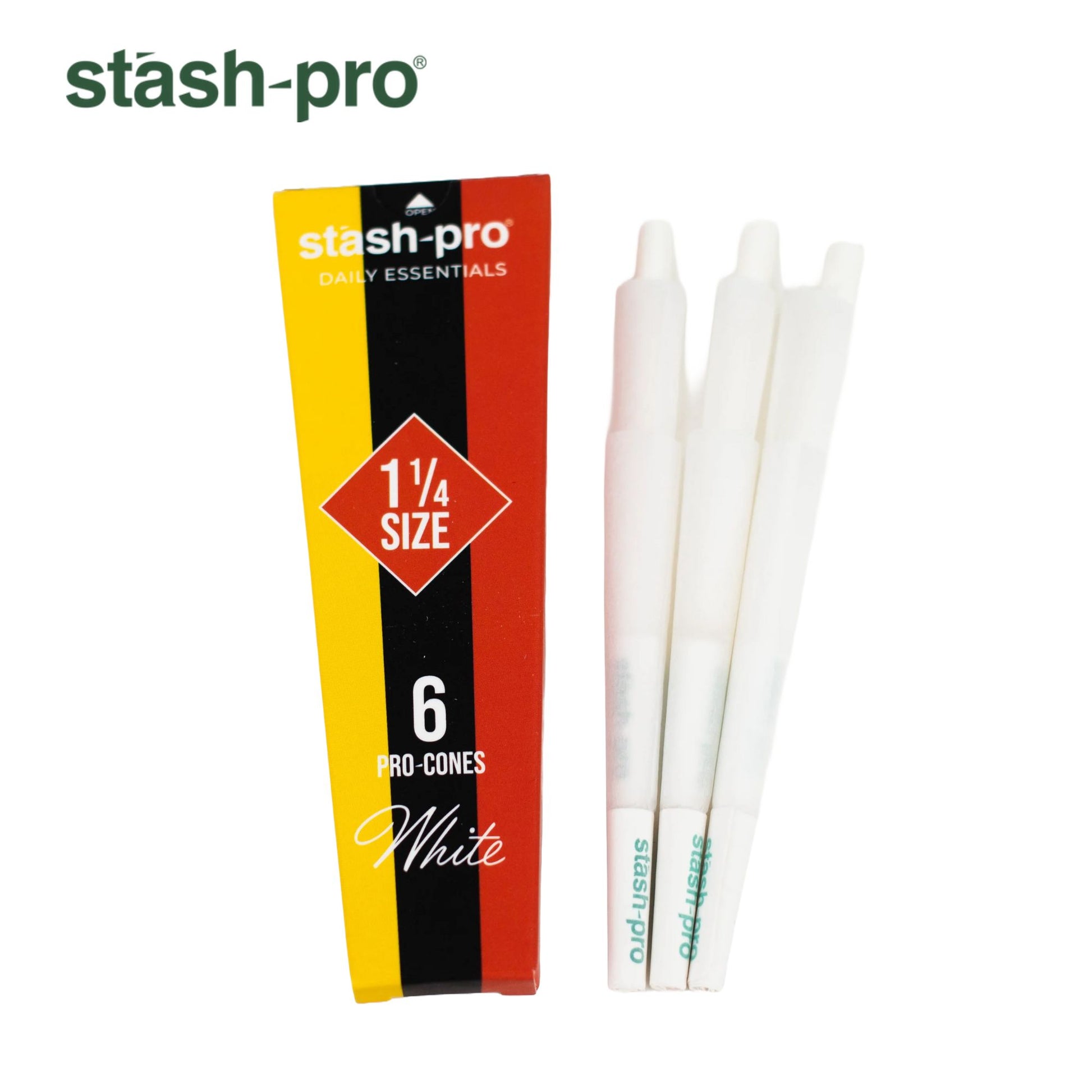 Stash-Pro 1 ¼ Size Pre-Rolled Cones - Pack of 6