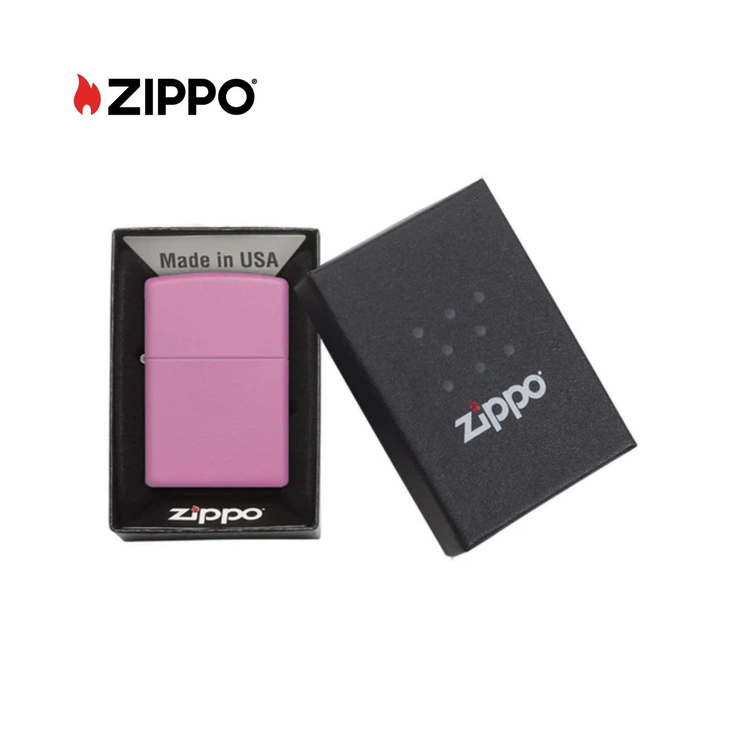 ZIPPO Pink Matte Windproof Lighter