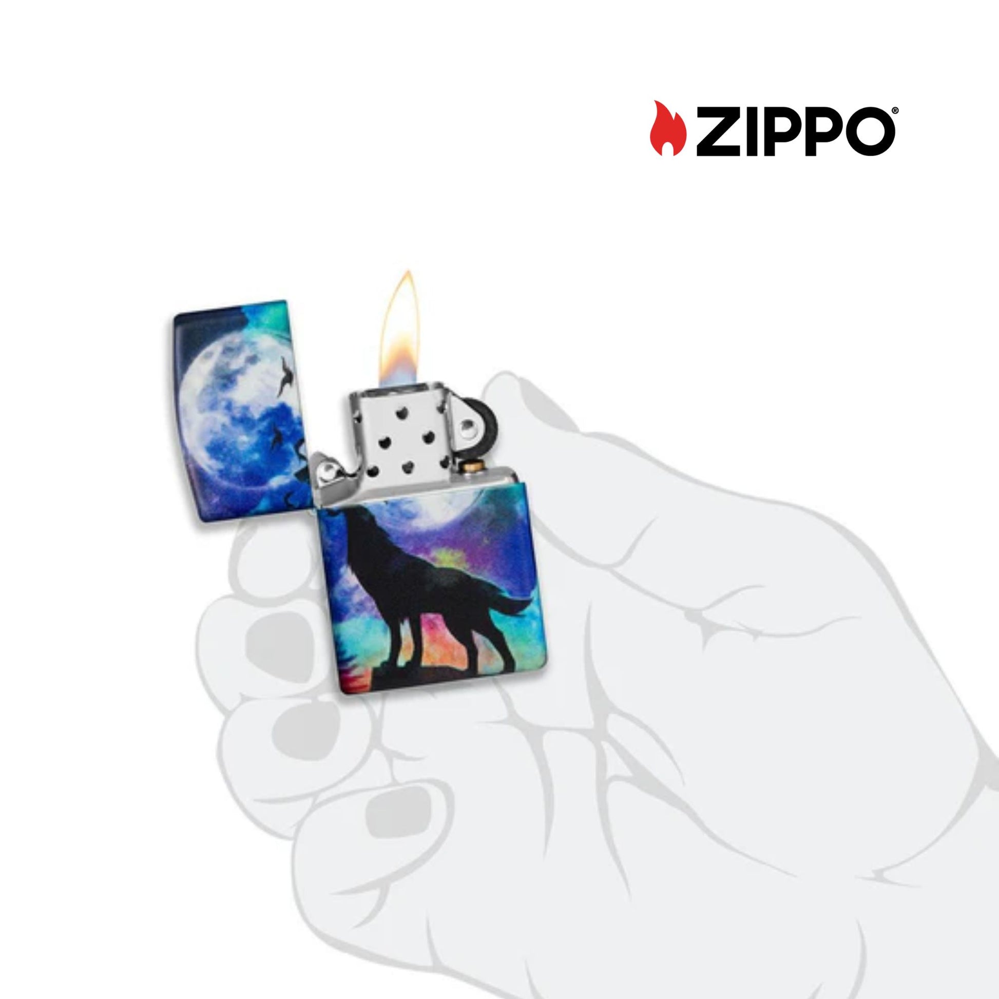 ZIPPO Wolf Design Windproof Lighter