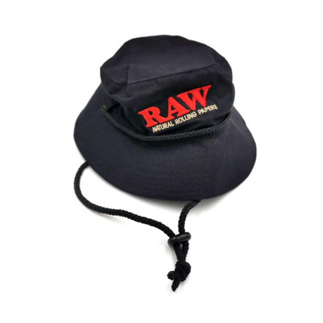 RAW Smokerman's Bucket Hat Black-Large - HighJack