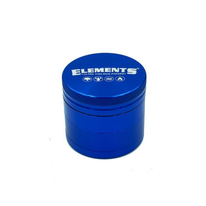 Elements 4 Piece Herb Grinder - Anodized Blue