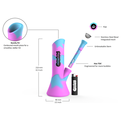 PIECEMAKER Kali Glow in the Dark Bong | HighJack