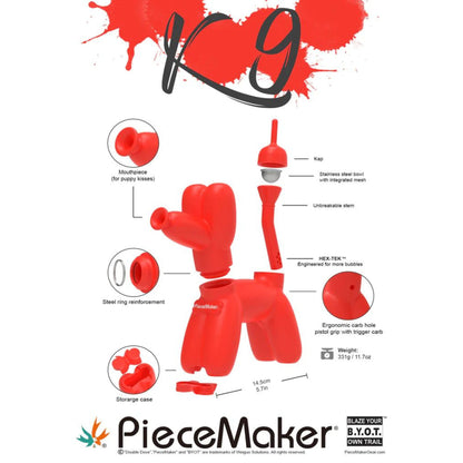 PIECEMAKER K9 SILICONE BONG