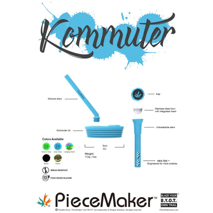 Piecemaker Kommuter Bong Indy Glow