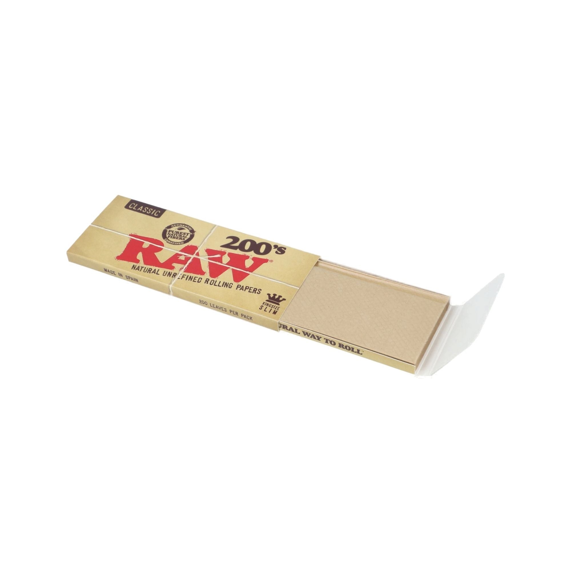 Raw Classic King Size Creaseless Rolling Paper 200 Leaves Highjack