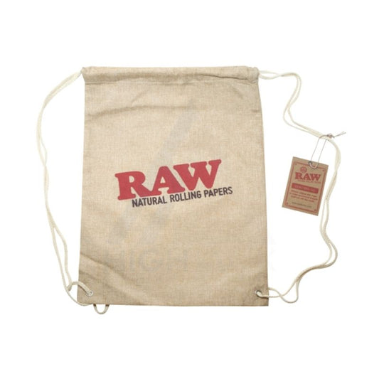 RAW Drawstring Backpack Bag Tan