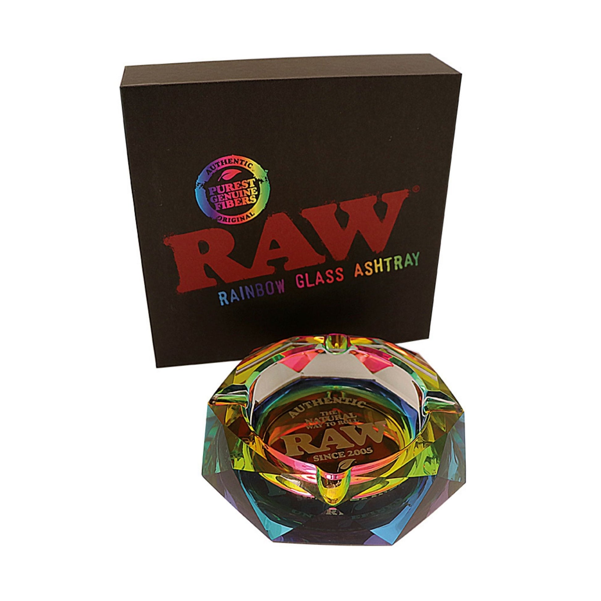 RAW Rainbow Glass Ashtray