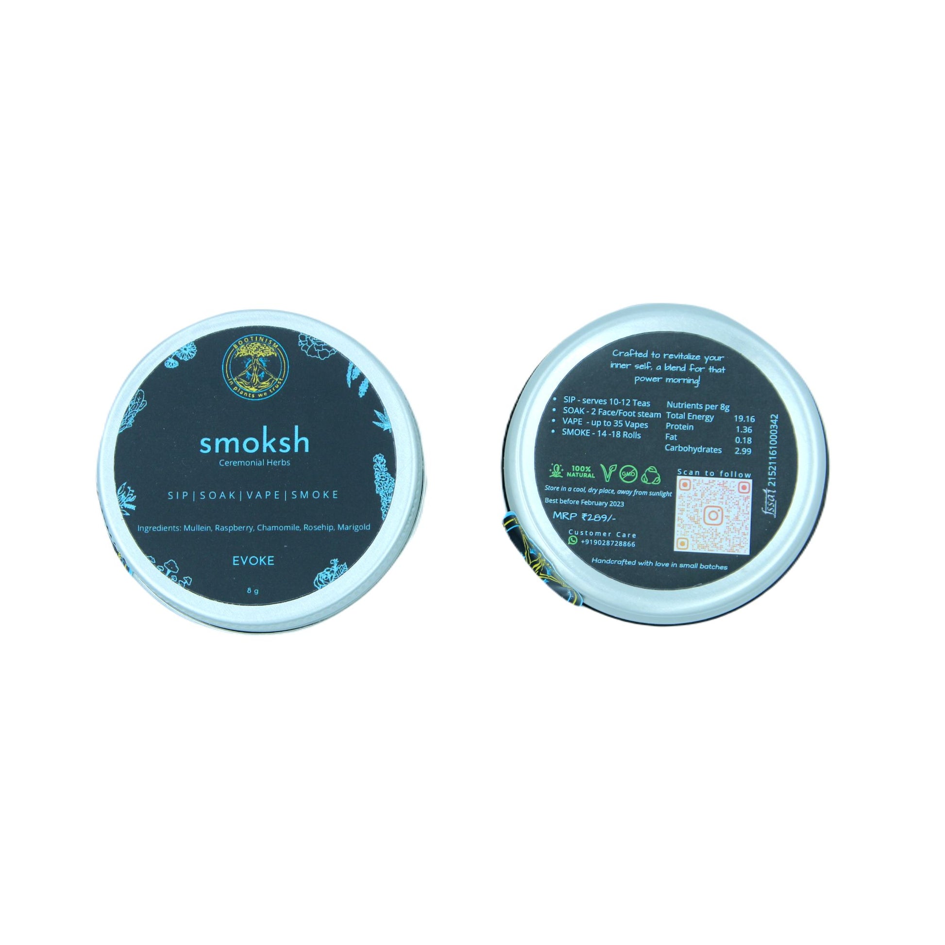 SMOKSH EVOKE Herbal Smoking Blend 8g HighJack India